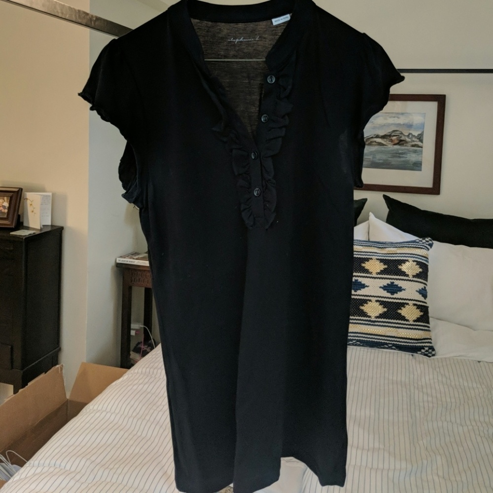 stephanie b. Black tee